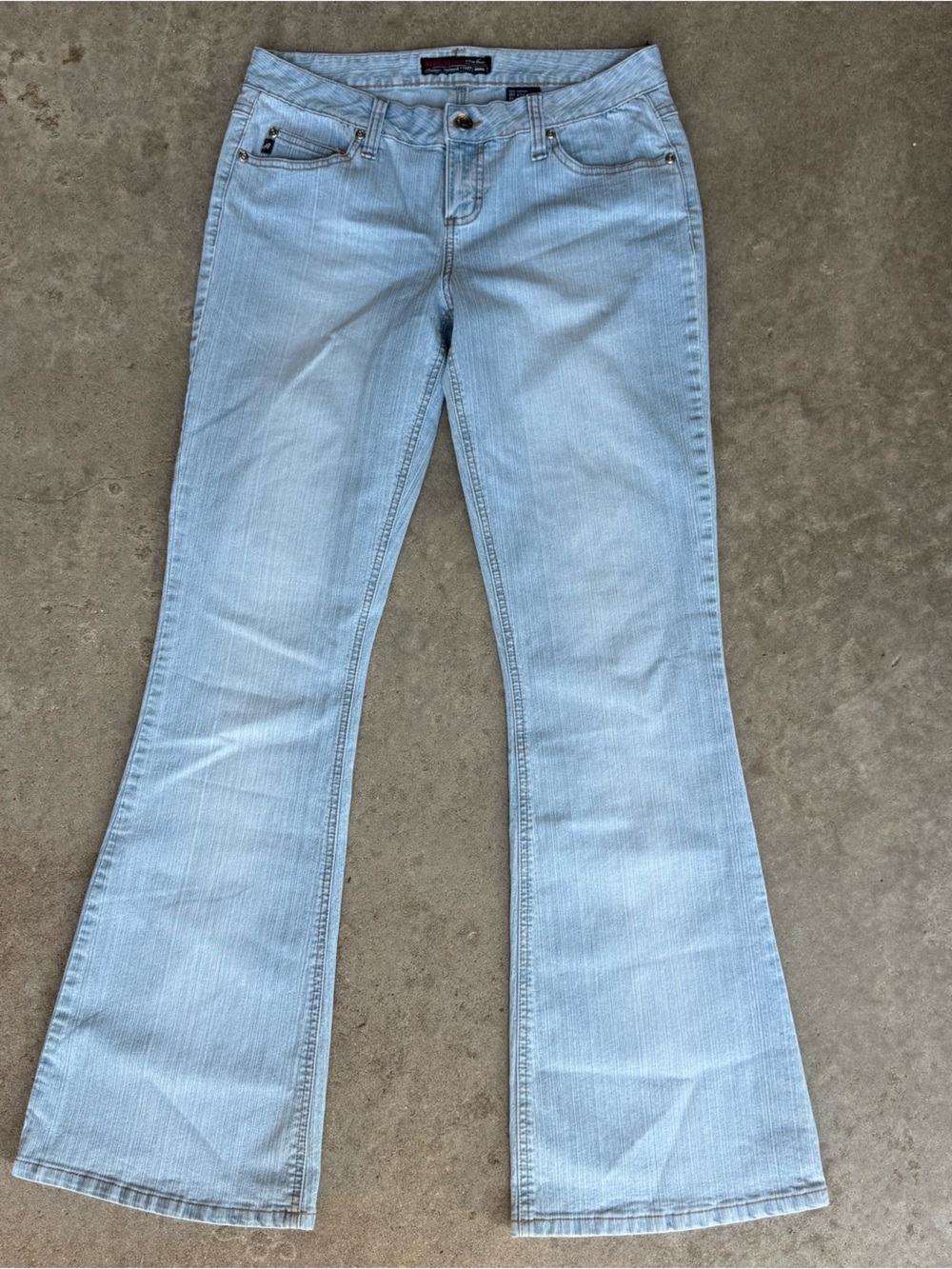 Aeropostale Light Blue Mid/low rise  Bootcut Jeans with Subtle Flare